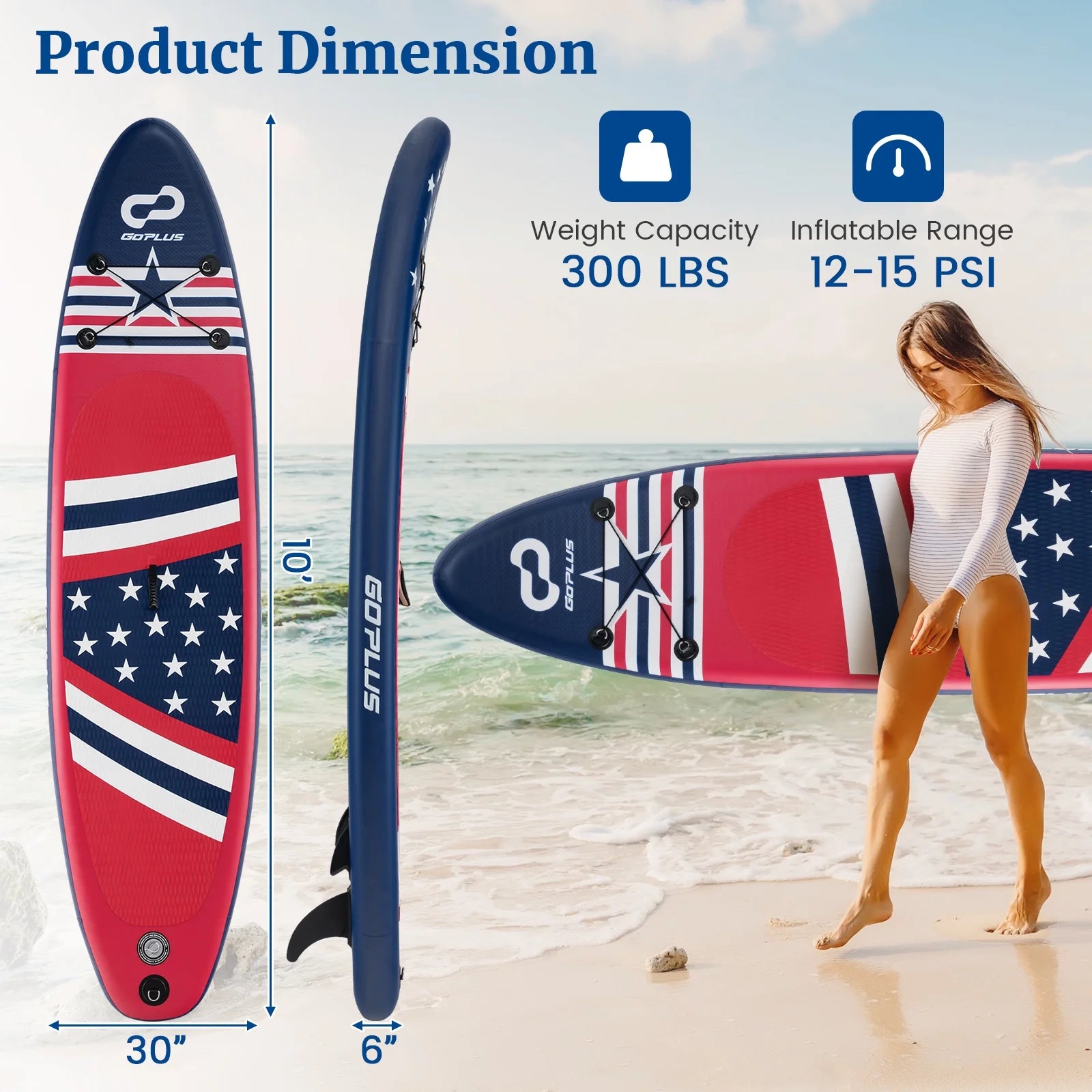 10' Inflatable SUP Board