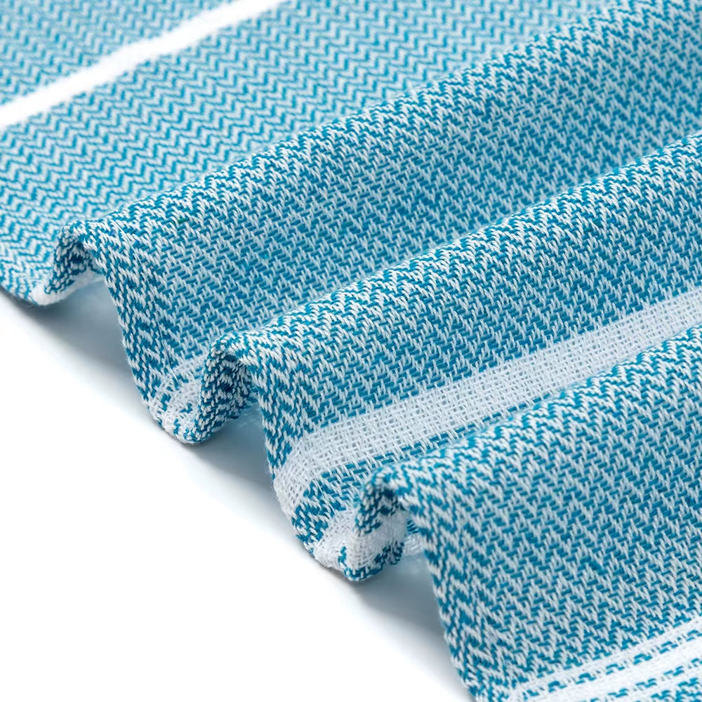 Holiday Towels with Tassel, Striped Bath Towels, Natural Turkish Beach Towel Set for Bathroom Pool Absorbent Towels