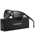 Polarized Retro Square Sunglasses (Green)