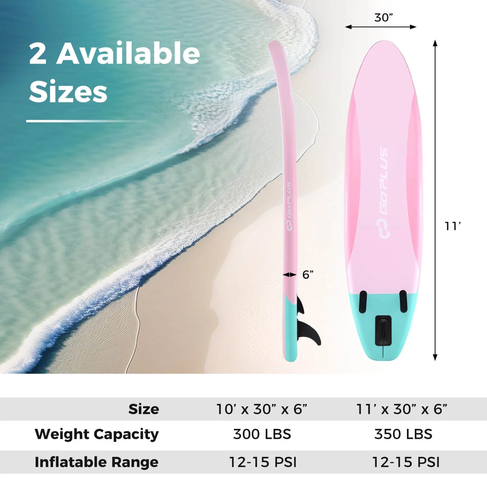 11' Inflatable SUP Board